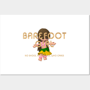 Barefoot Girl Posters and Art